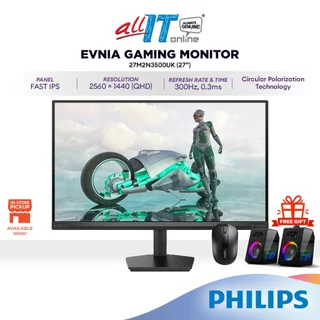 Philips Evnia 27M2N3500UK @300Hz / @27M2N3500PF @260Hz 27" QHD Fast IPS Gaming Monitor 0.3ms | AdaptiveSync | HDR400