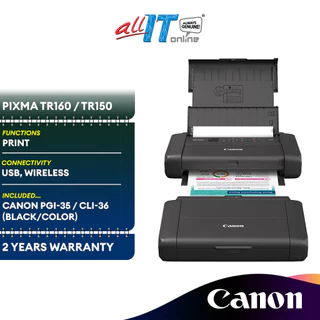 Canon Pixma TR150 | TR160 Wireless Mobile Printer Inkjet Printer with Removable Battery and USB Charging