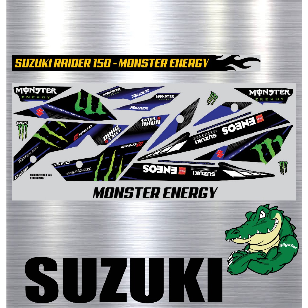 Stripe Motor Suzuki Raider / Satria 150 Fi Monsterrr | Shopee Malaysia