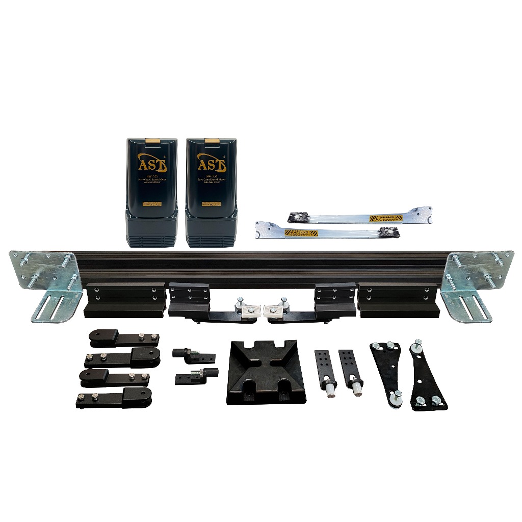 DCMOTO DC555-6TL Trackless Folding Auto Gate System Full Set [8 ft - 20 ...