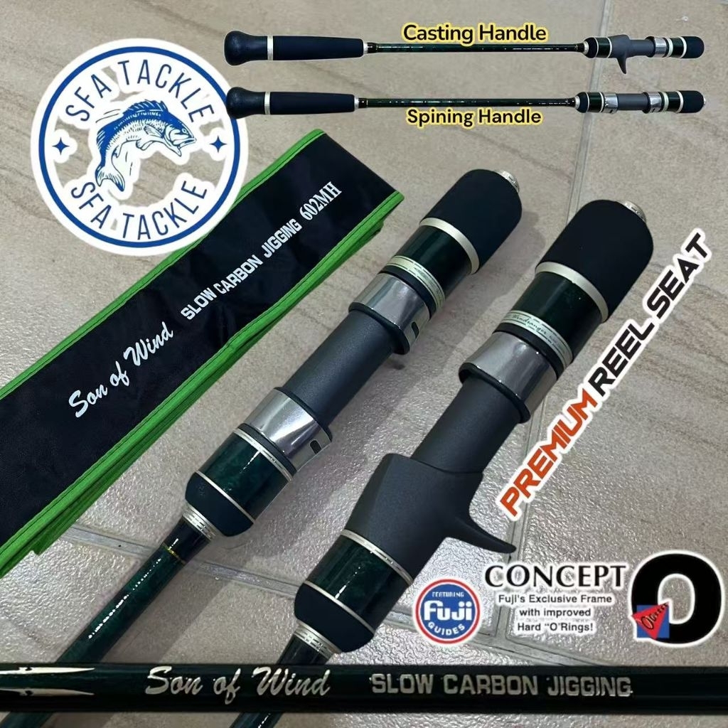 SMARTFISHING SAN OF WIND SOLID CARBON FULL FUJI GUIDE ROD | Shopee Malaysia