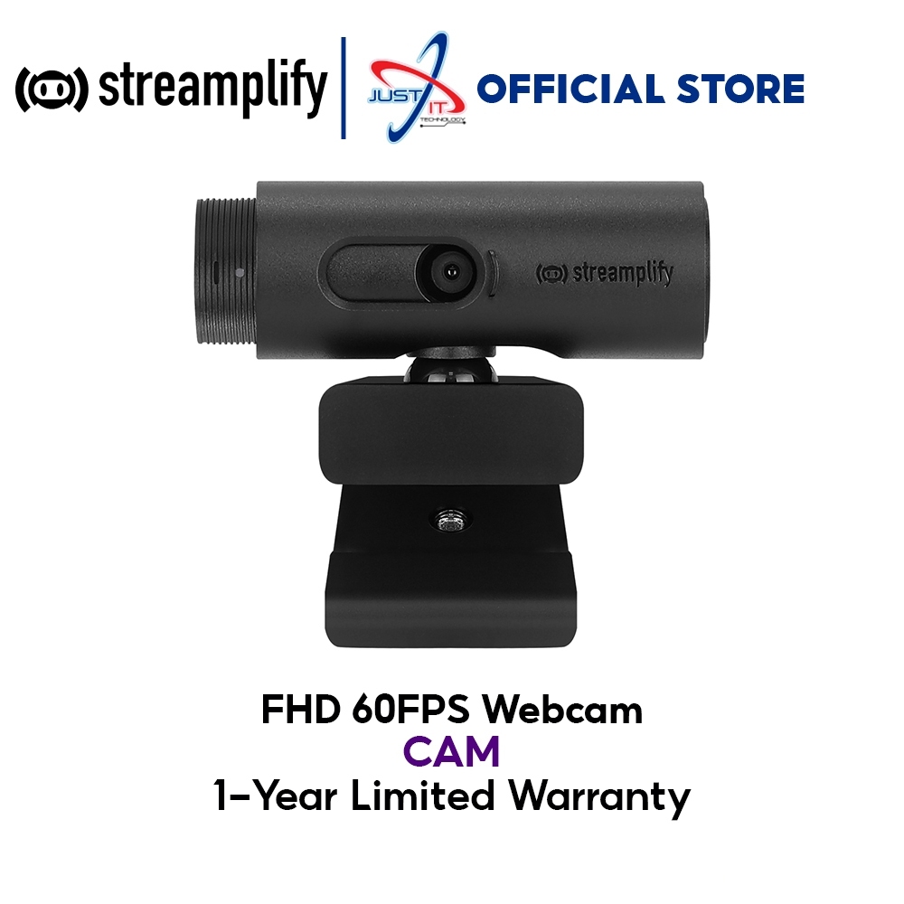 STREAMPLIFY CAM WITH TRIPOD 1080P 60FPS USB-A ( CAM-FHD-2M60-BK ...