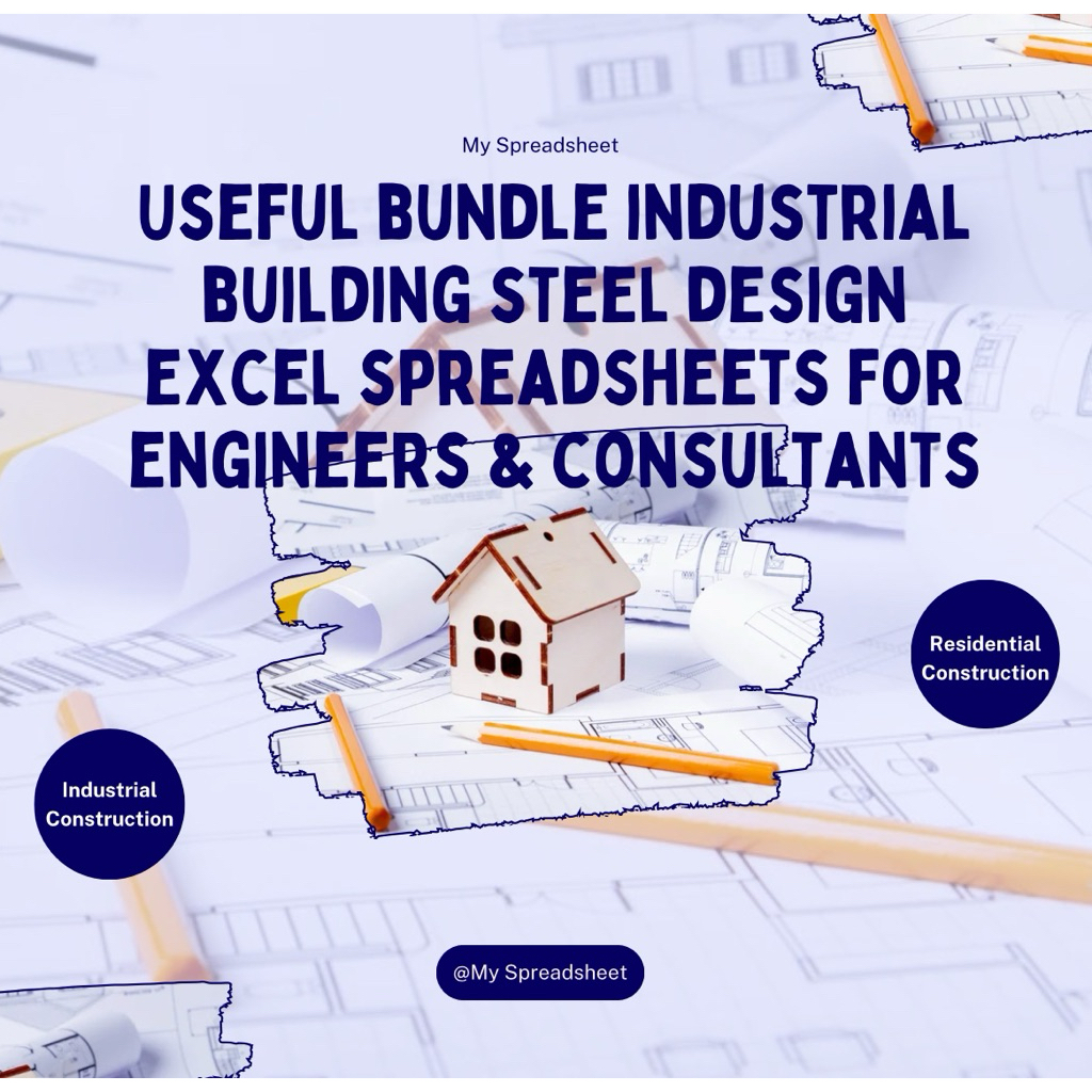 Useful bundle industrial building steel design excel spreadsheets for ...