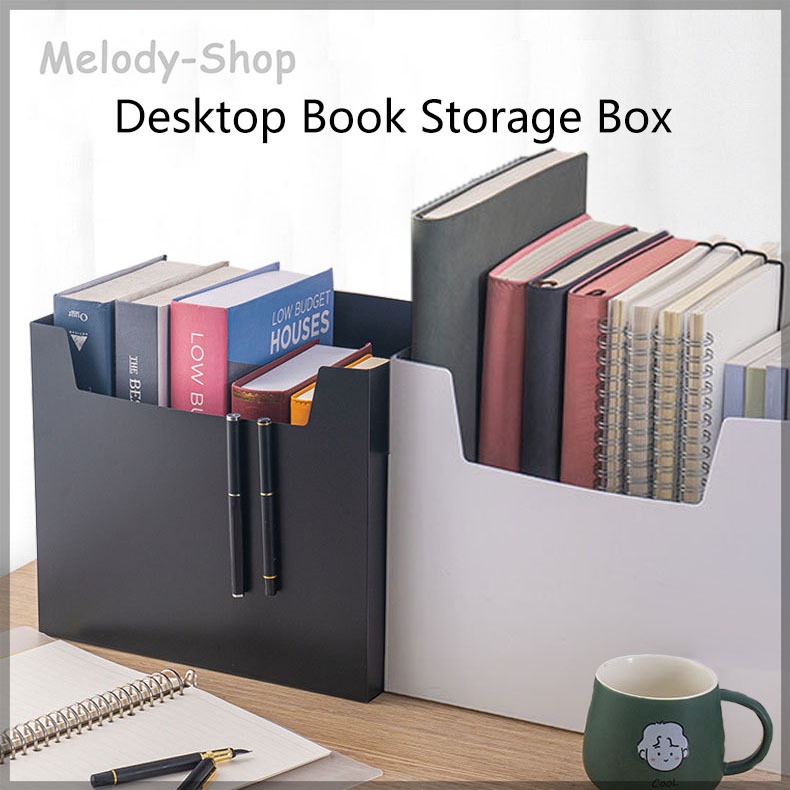 Foldable Book Storage Box - Desktop Organizer for Students, Office A4 ...