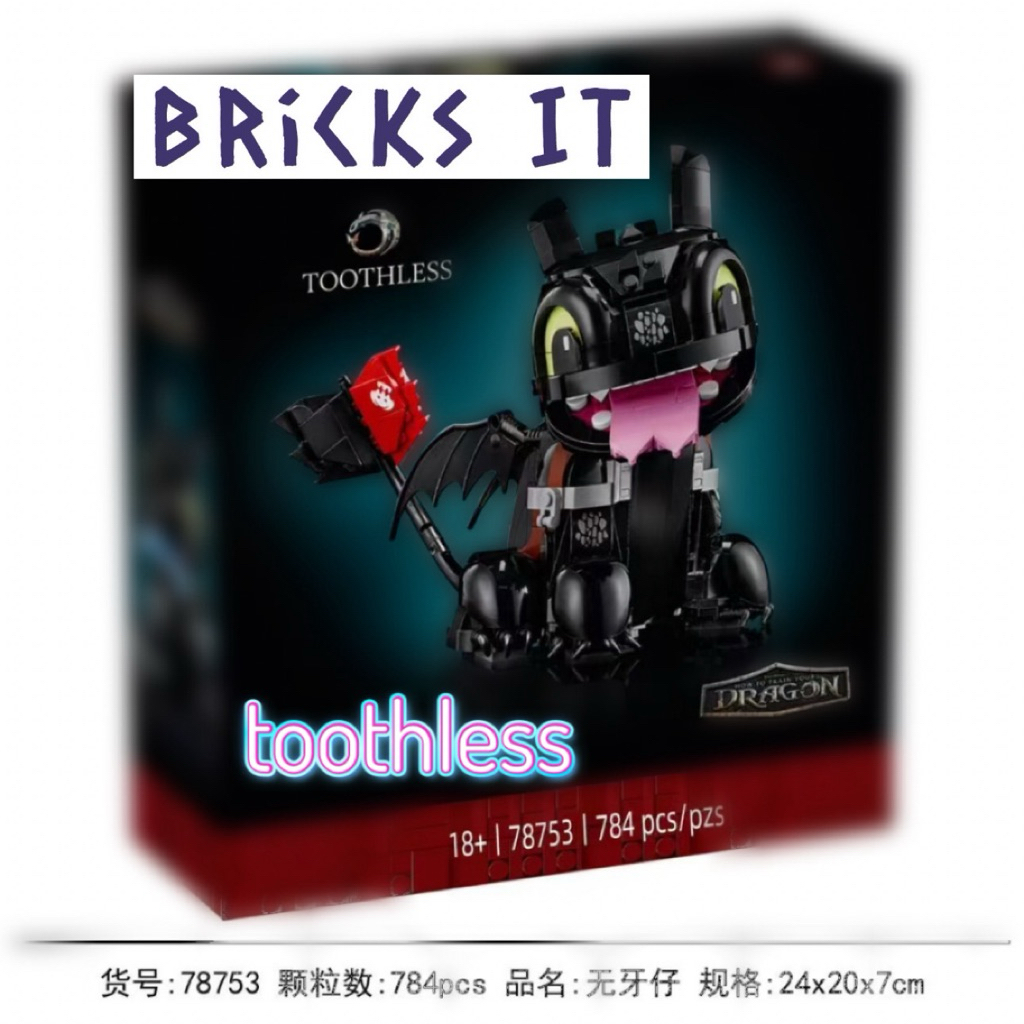 Lepin Toothless Building Block Toy Set | Shopee Malaysia