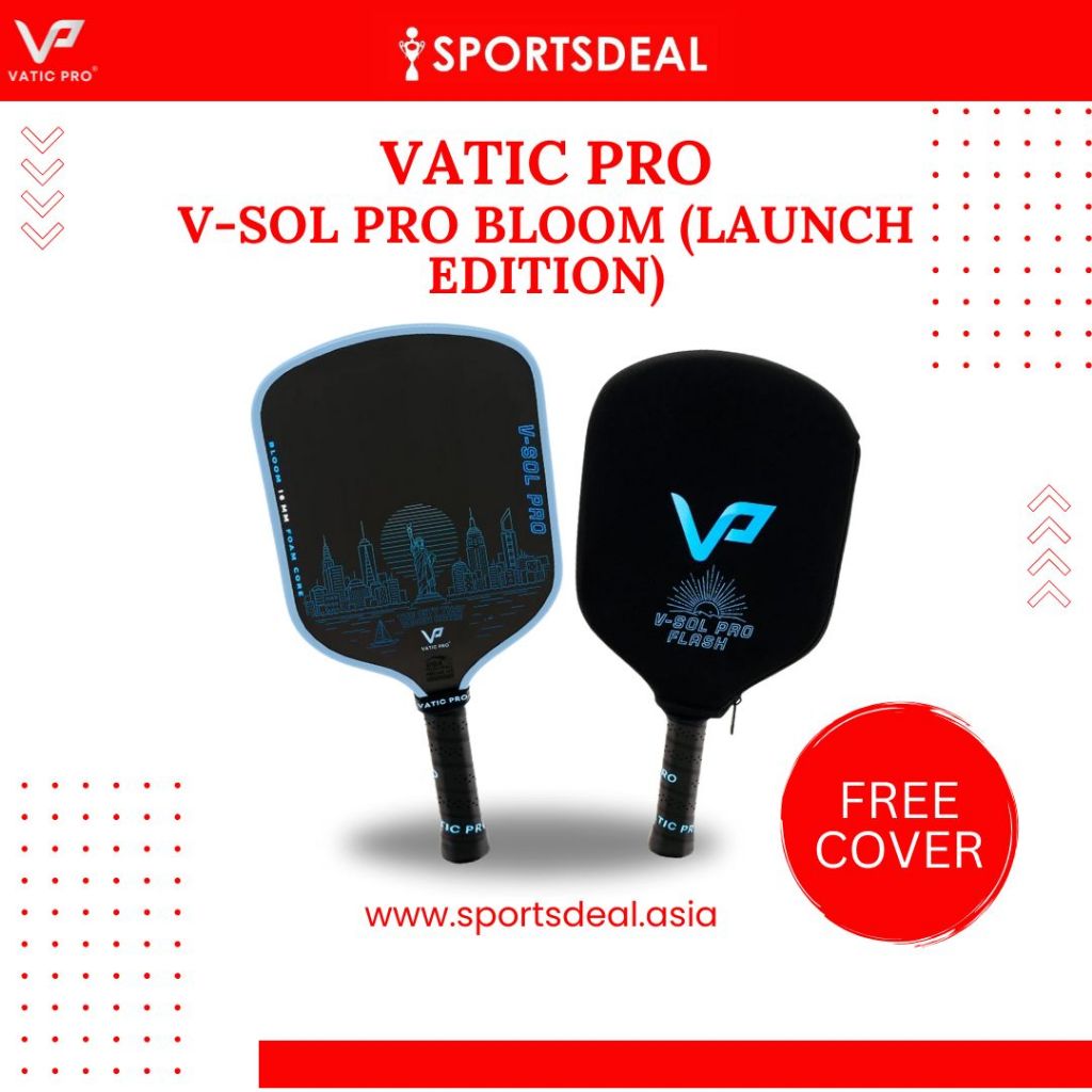Vatic Pro V-Sol Pro Bloom 16mm Pickleball Paddle Launch Edition ...