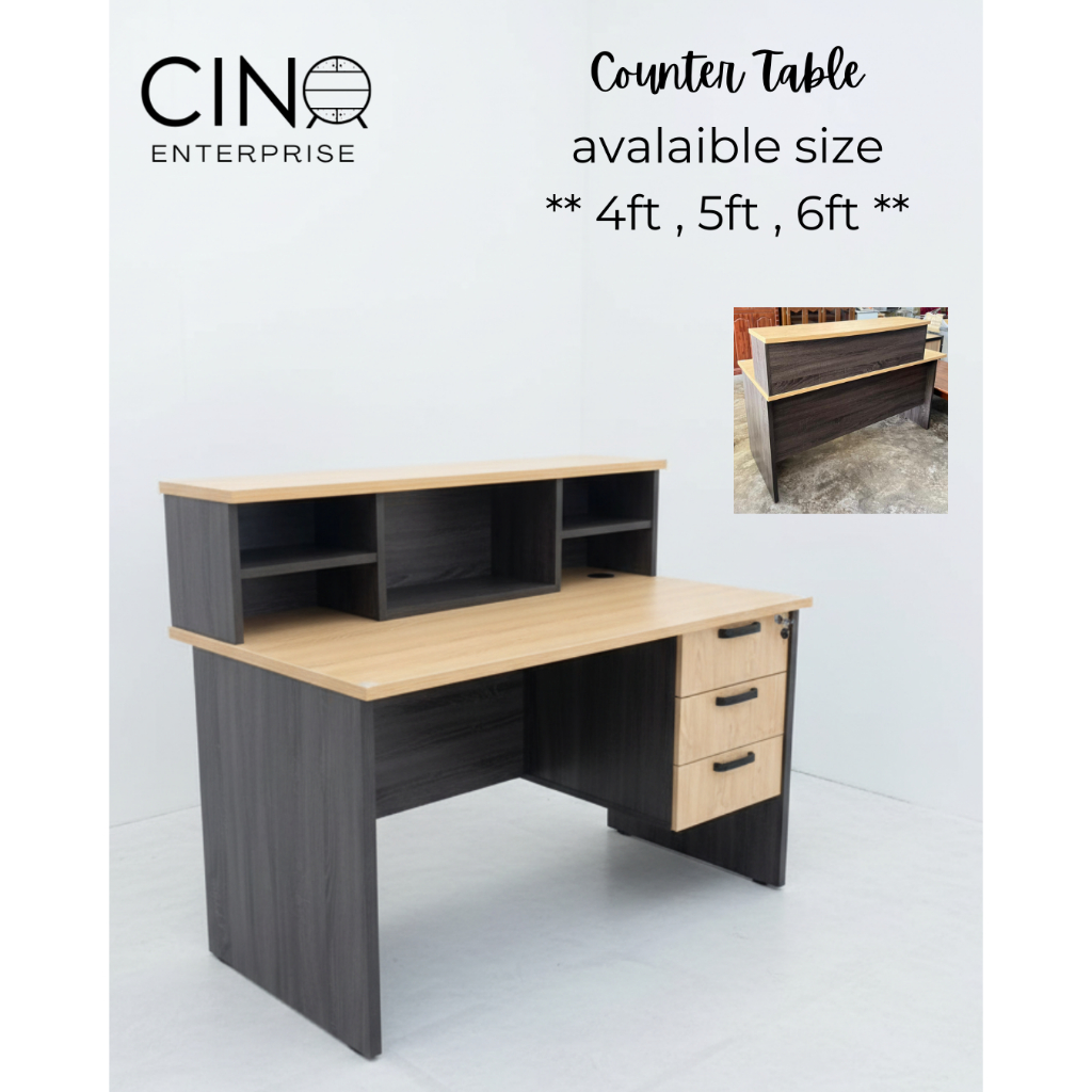 [𝐅𝐑𝐄𝐄 𝐒𝐇𝐈𝐏𝐏𝐈𝐍𝐆] 4FT / 5FT / 6FT COUNTER TABLE SET / MEJA KAUNTER ...