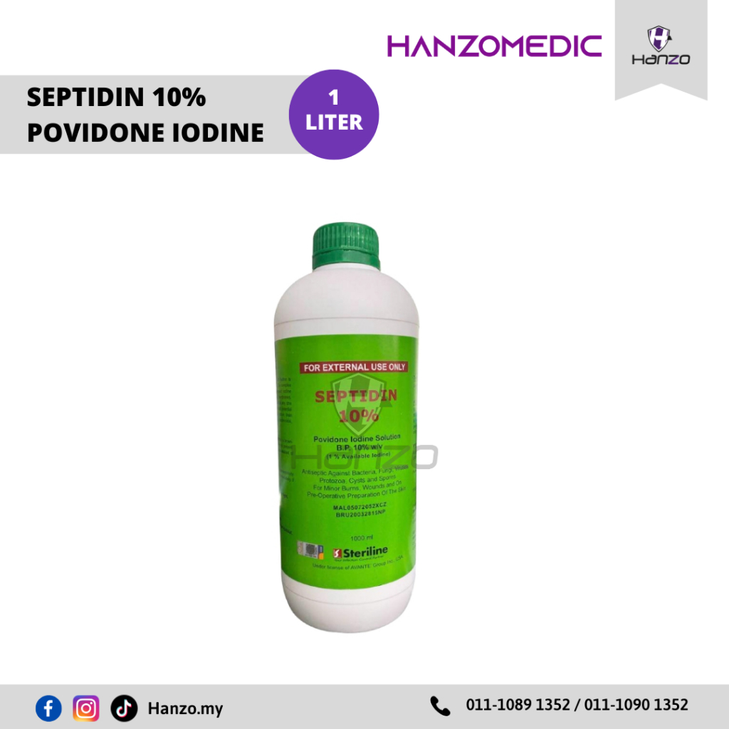 SEPTIDINE 10% POVIDONE IODINE (1 LITER) | Shopee Malaysia