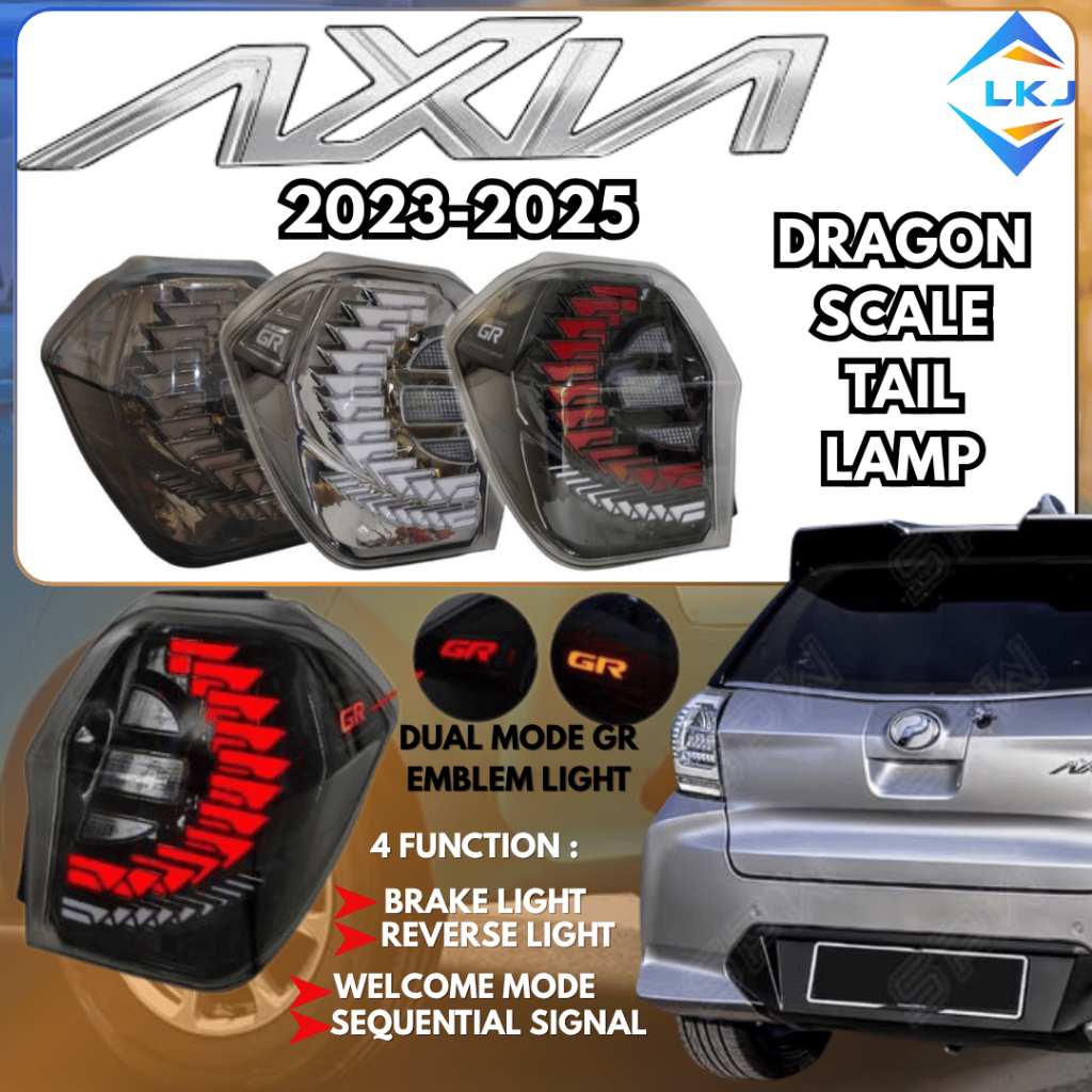 Perodua Axia 2023-2025 Dynamic Led Tail Lamp Taillamp Taillight Light ...