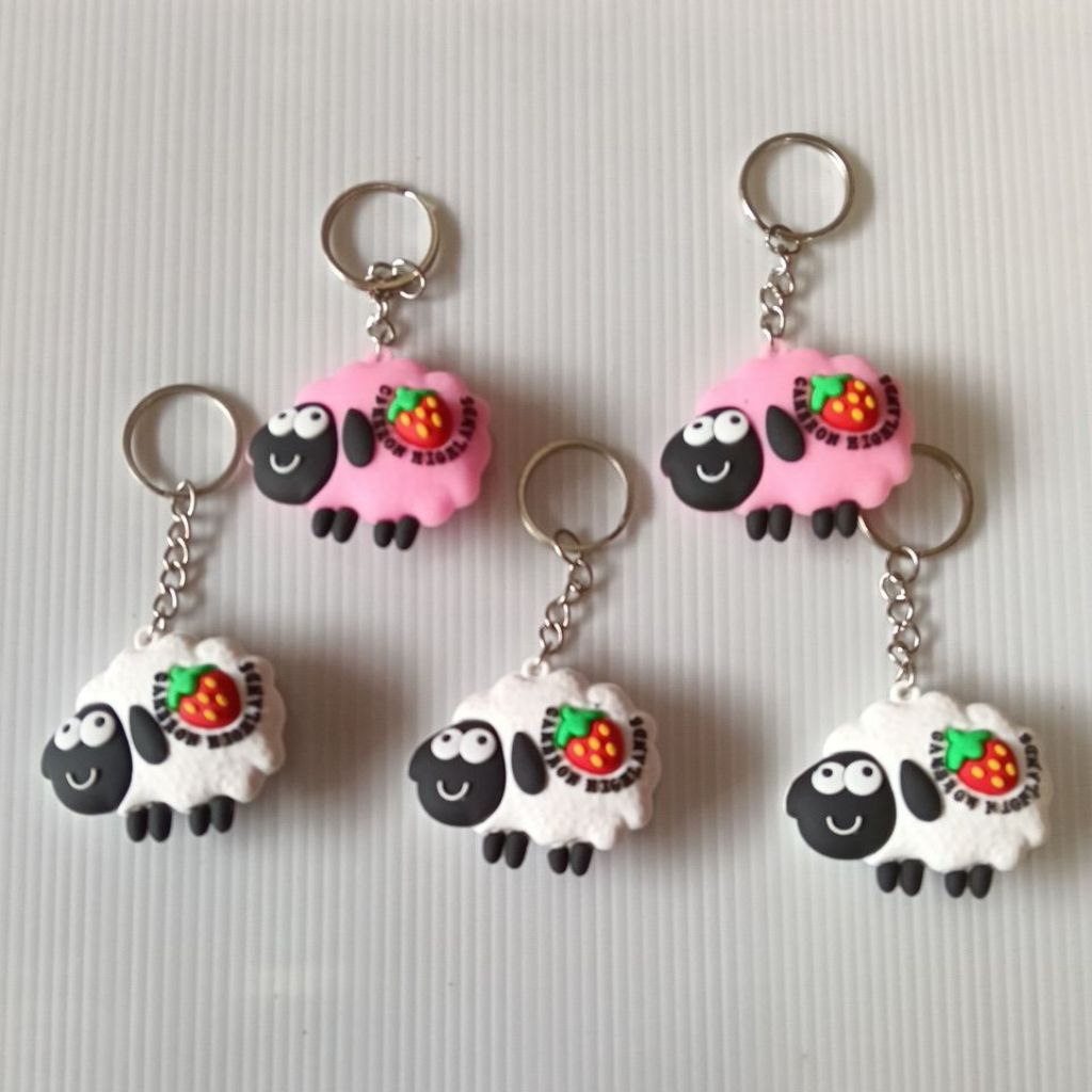 Cute cute sheep keychain Cameron Highlands(1 set 5 pcs) | Shopee Malaysia