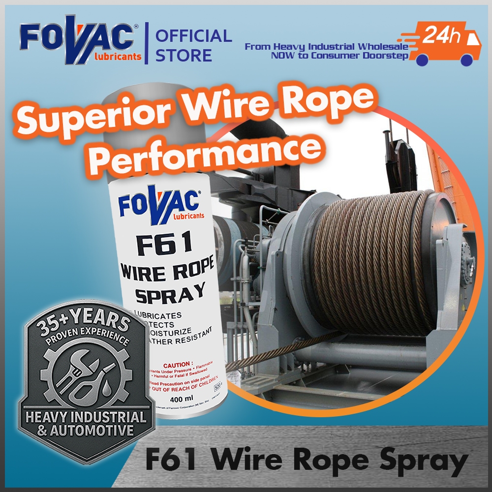 F61 Wire Rope Spray Aerosol/ Wire Rope Lubricants - 400ml | Shopee Malaysia