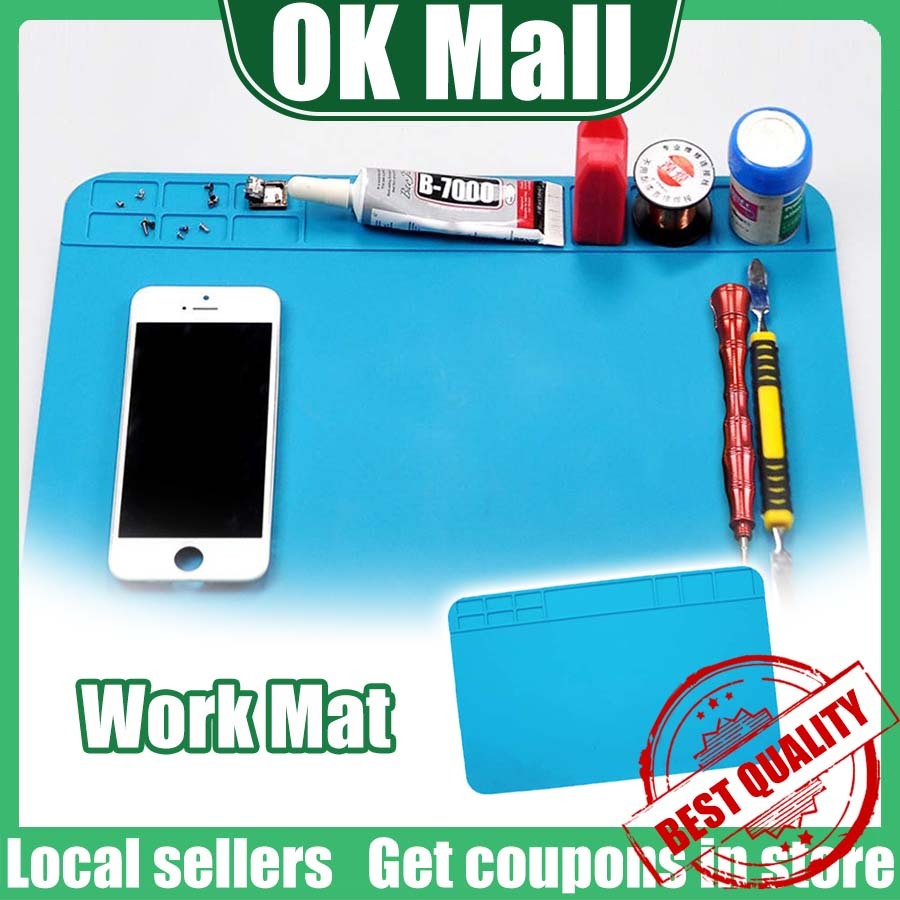 30x20cm Phone Repair Silicone Mat TE-509/Magnetic IC Work Pad/Workbench ...