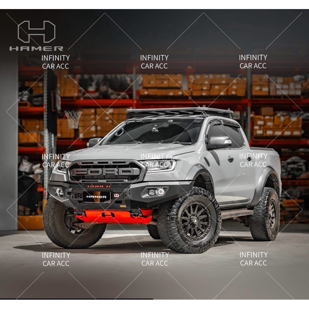 Ford Ranger T8 Raptor Hamer King Series Front Bull Bar Bumper | Shopee ...