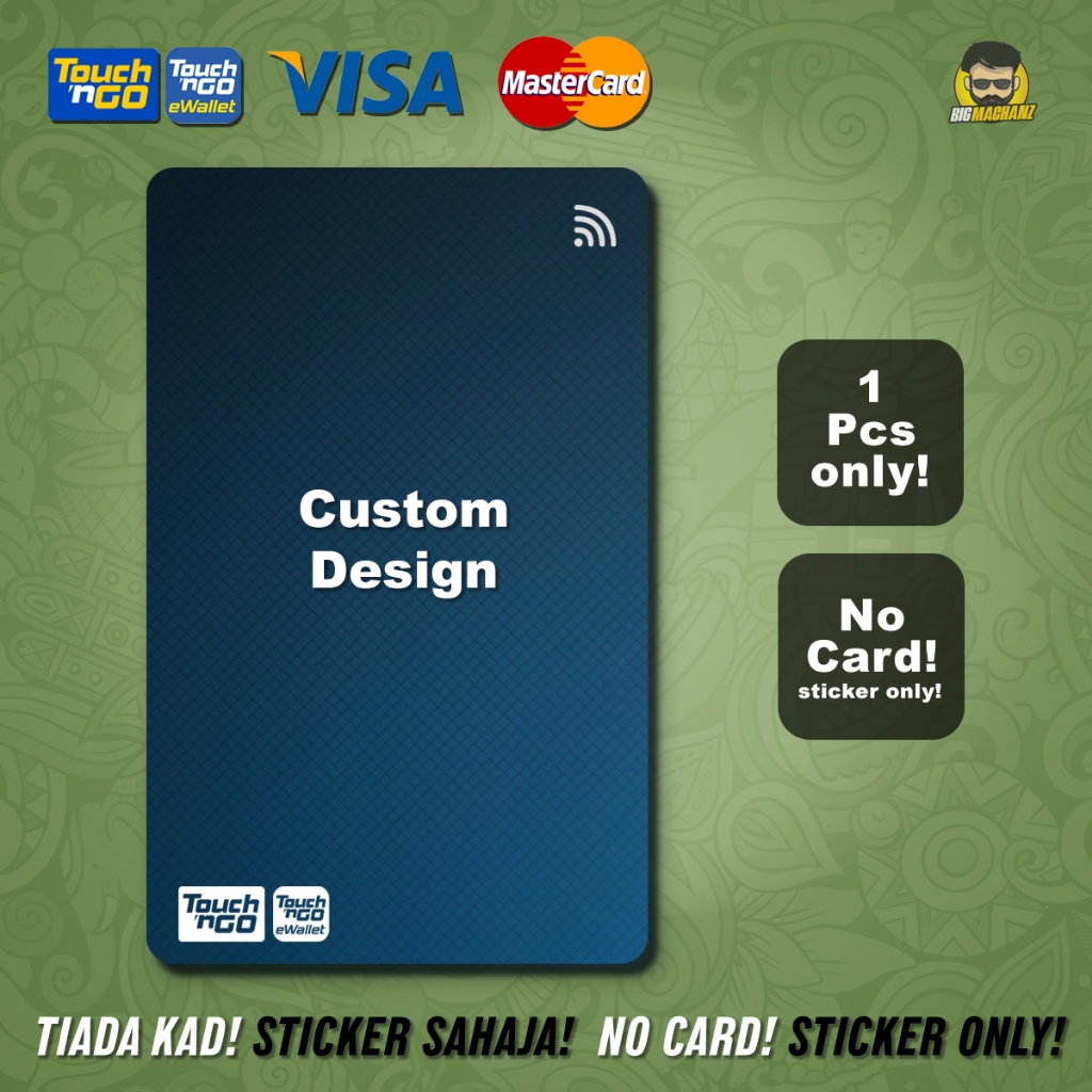 [Custom Design] Touch n' Go NFC Card Sticker with Free Lamination | TNG ...