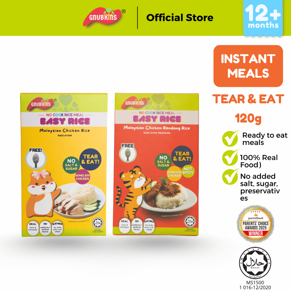 Gnubkins Instant Real Food Meal For 12 Months -Malaysian Chicken Rice ...