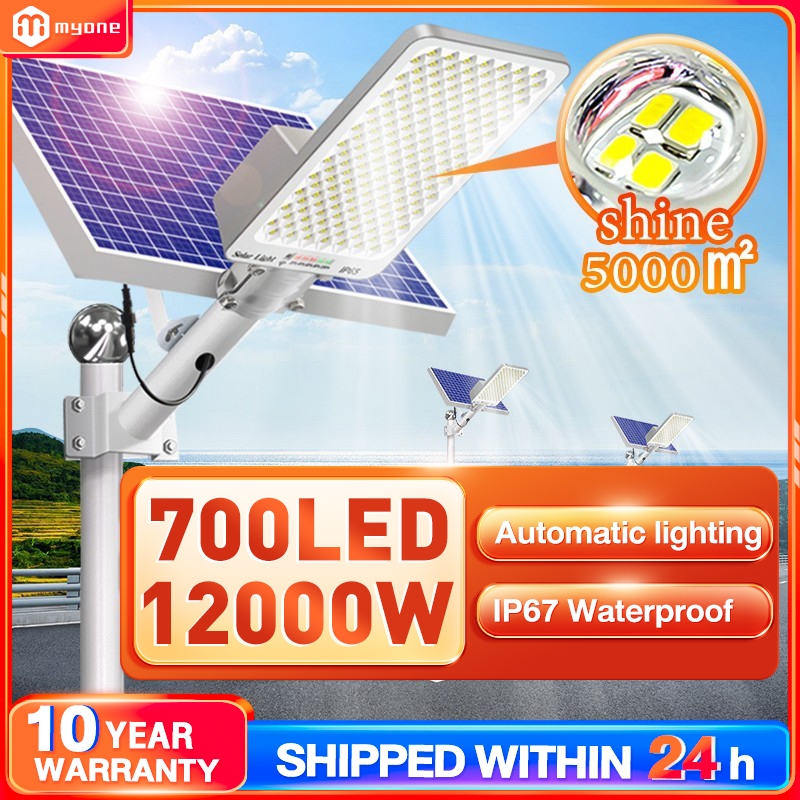 Solar light100000W Solar Street Light Lampu Solar Spotlight Kuasa ...