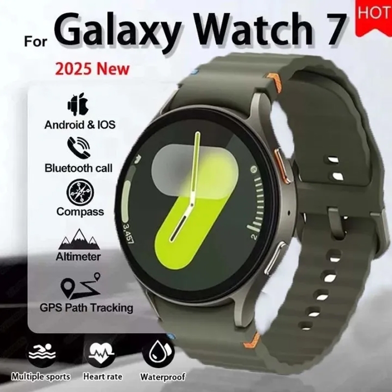 Galaxy Watch7 44mm Smartwatch Bluetooth for IOS & Android Official Warranty Original Smart Watch (Black/white)