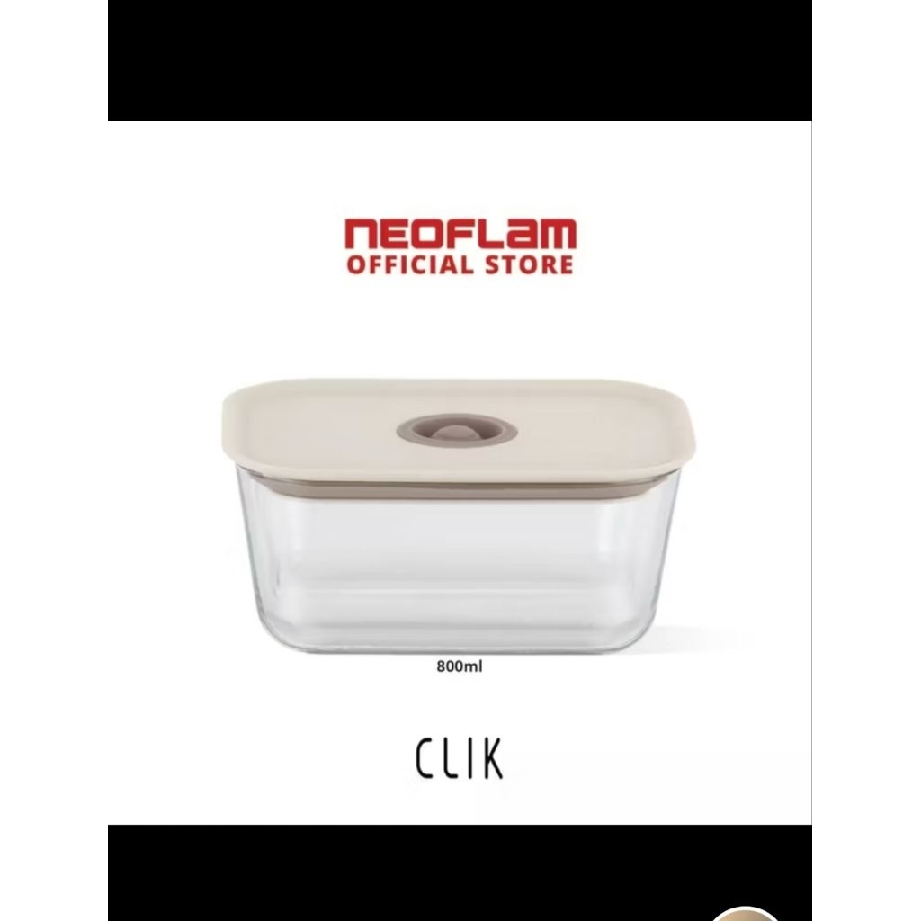 Neoflam Clik Glass Container set ( 2 piece set ) | Shopee Malaysia