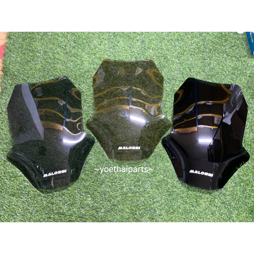 MALOSSI Windshield Fairing Windscreen Smoke Dark Smoke Zontes 368G ...