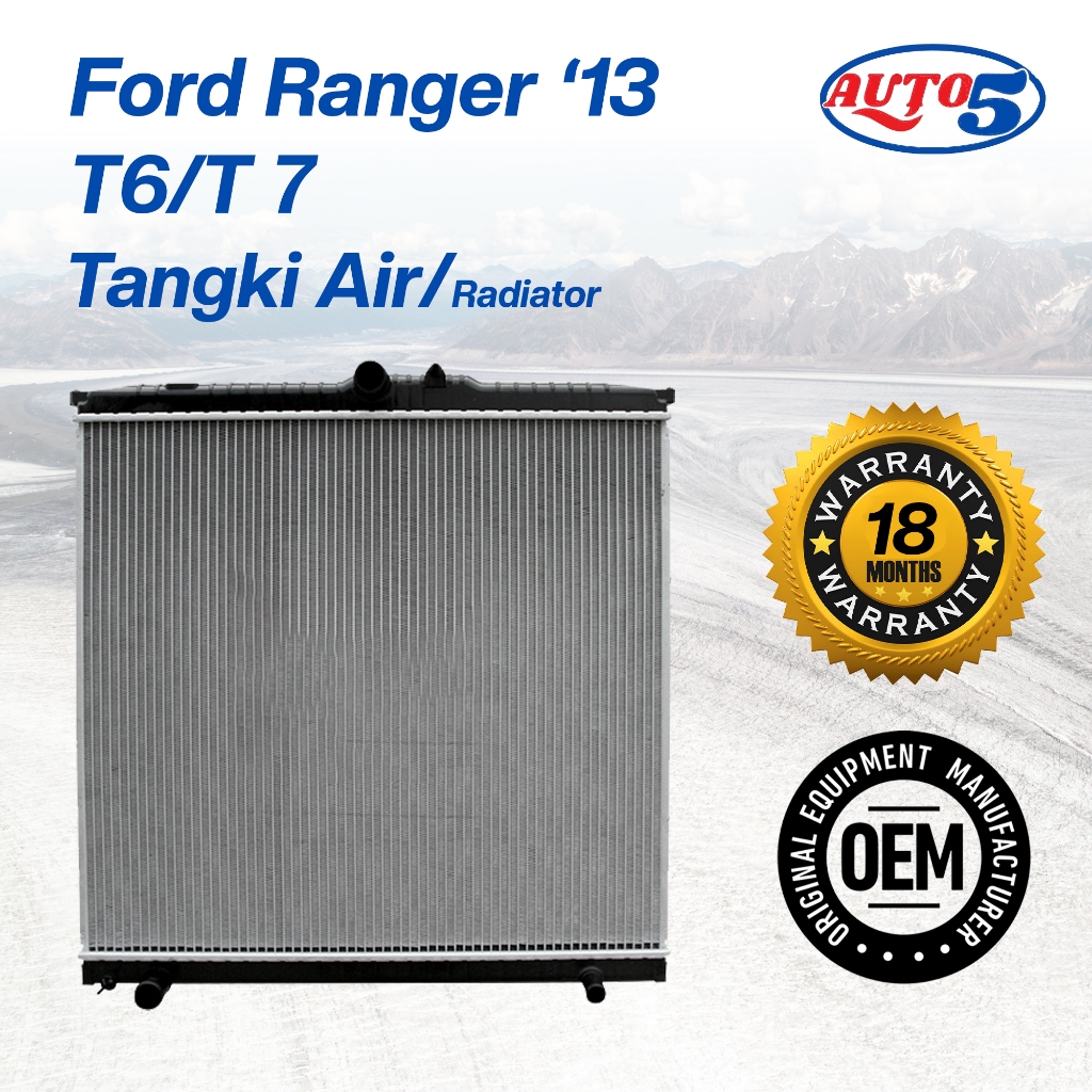 Ford Ranger T6/T7 ’13 Manual Radiator | Auto 5 OEM | Heavy-Duty Cooling ...
