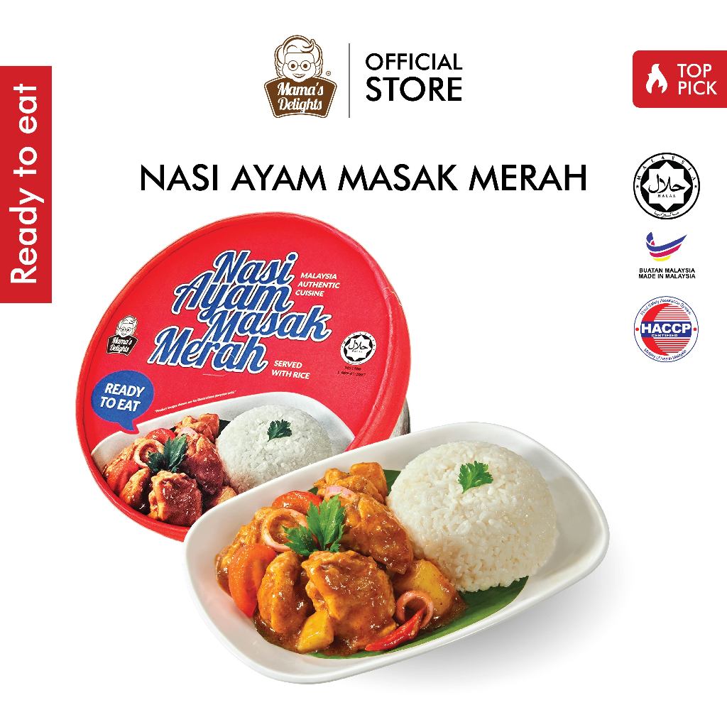 [HALAL] Ready to Eat Nasi Rendang Ayam | Nasi/Rice/Mi/Noodle/Travel ...