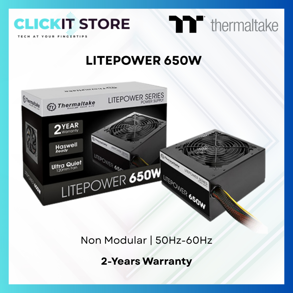 PSU Thermaltake Litepower 650W RGB (LTP-650AL2NK) - Máy Tính Biên Hòa