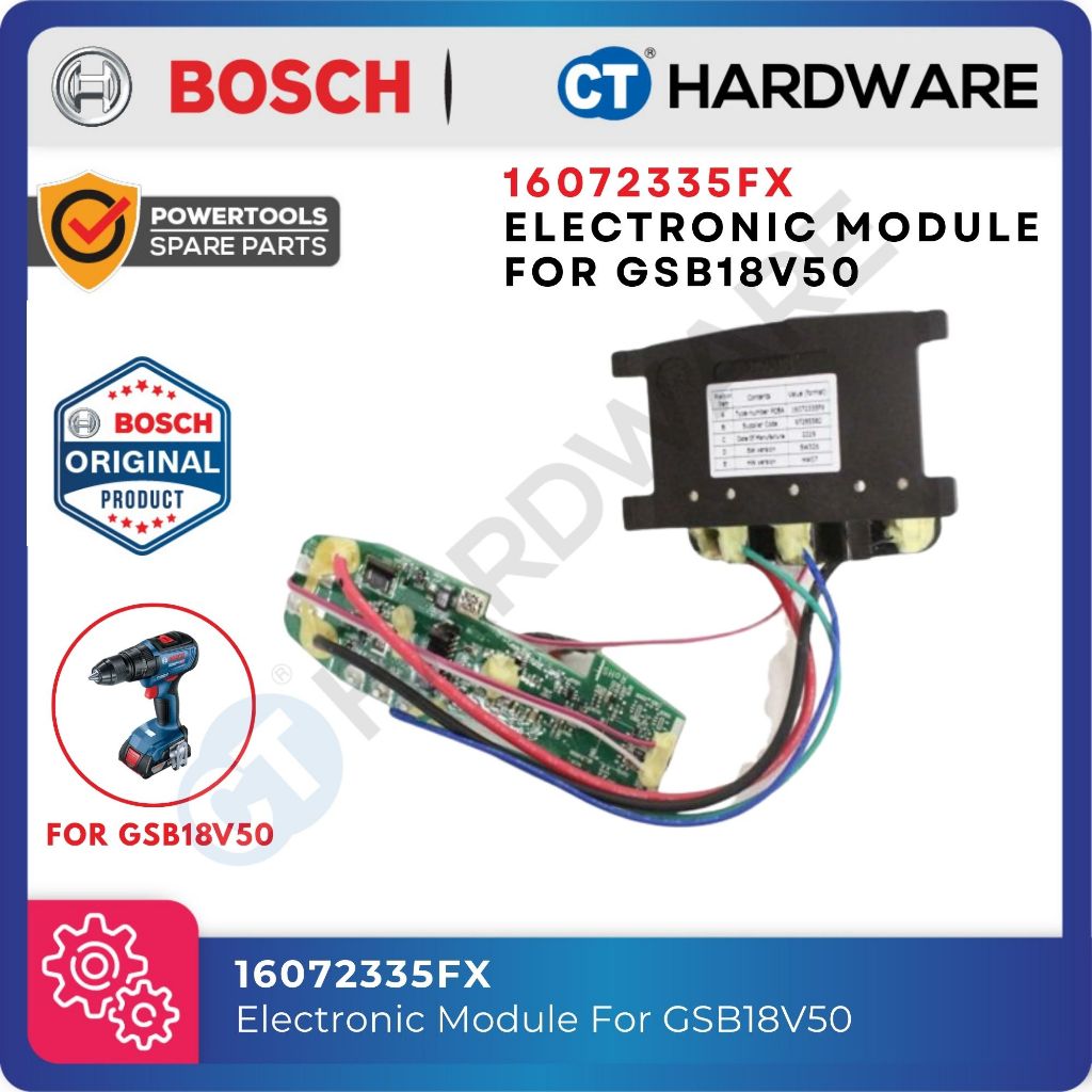 Bosch 16072335FX Electronic Module – OEM Replacement for GSB 18V-50 ...
