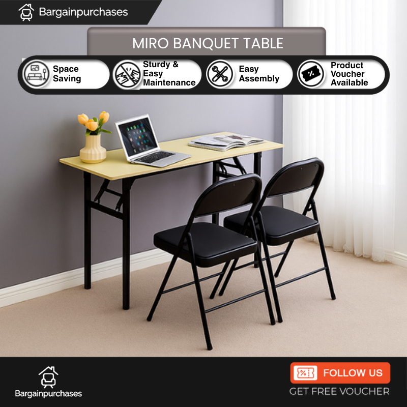 MIRO Banquet Table - Office Table - School Study Table - Meja Lipat ...