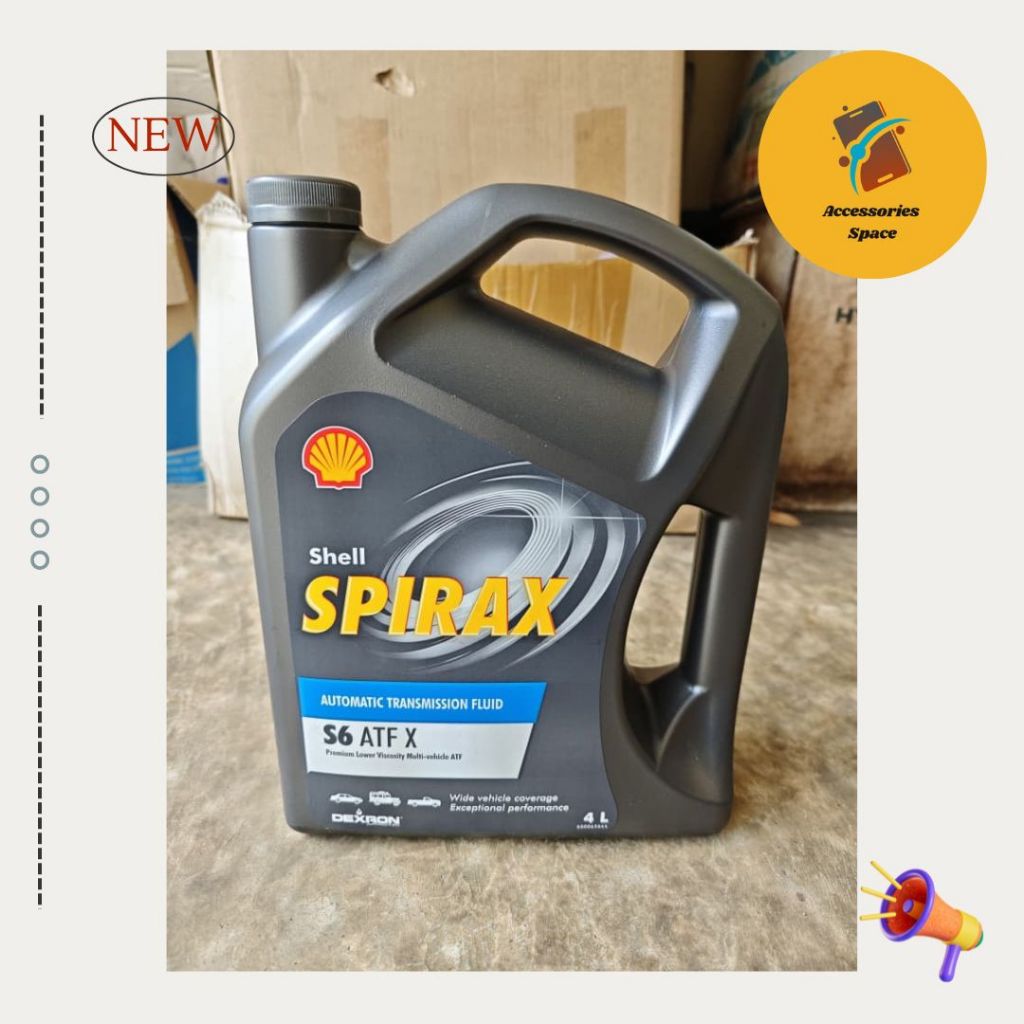 Shell Spirax S6 ATF X, Automatic Transmission Fluid (ATF), 4L | Shopee ...