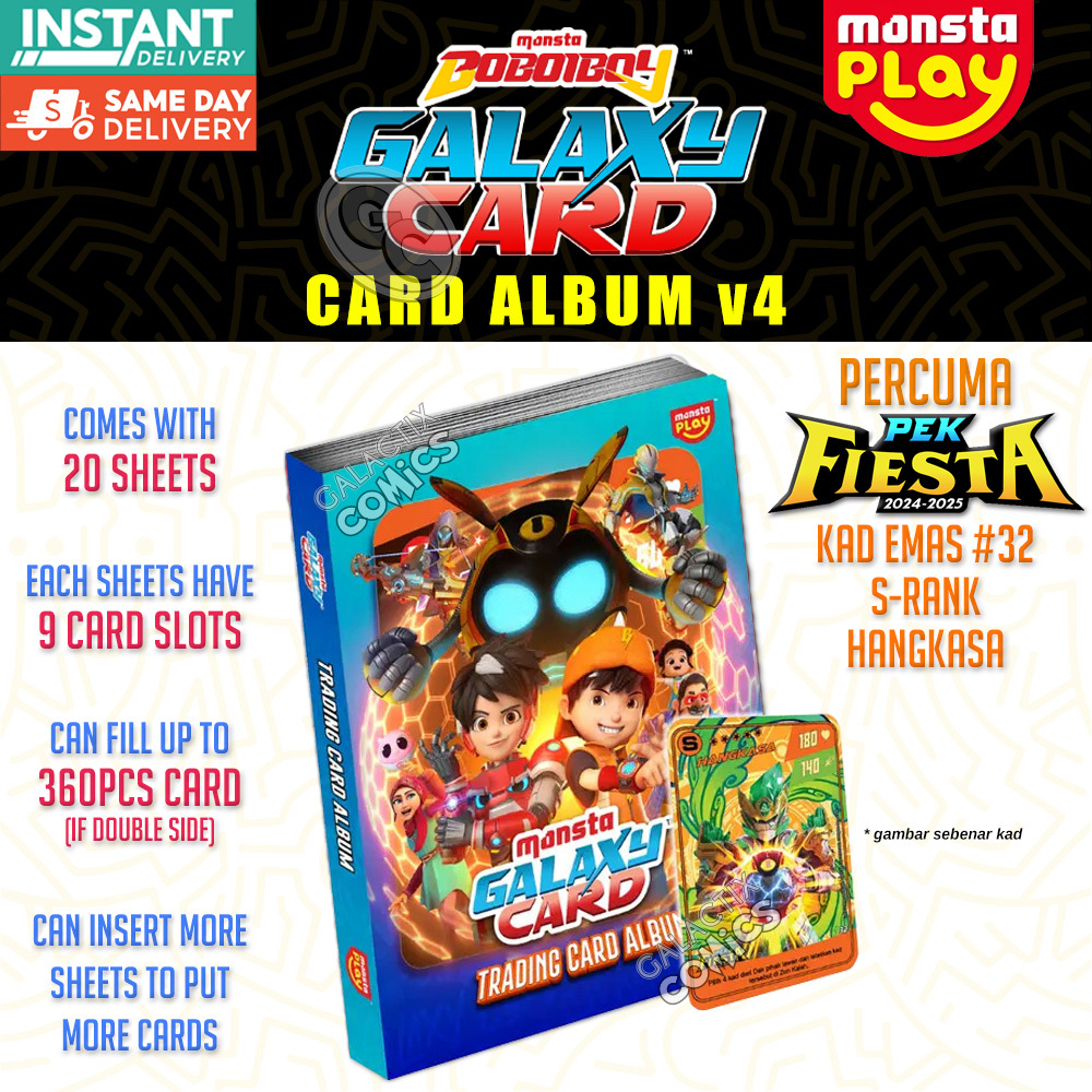 BoBoiBoy Monsta Galaxy Card Trading Kad Album for Pek Blazing Frost ...