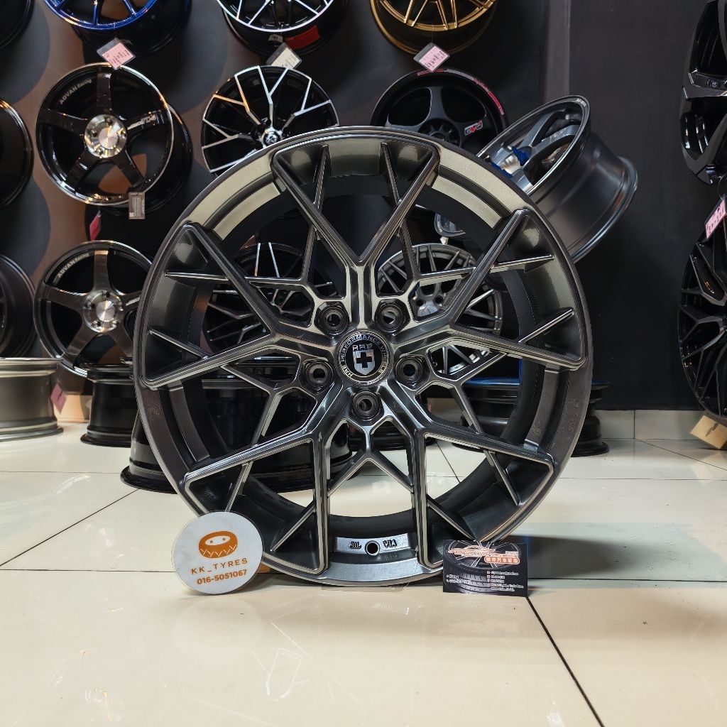 [1PC] Sport Rim 18inch HRE FF10 18X8JJ ET38 5H114.3 HYPER BLACK | High ...