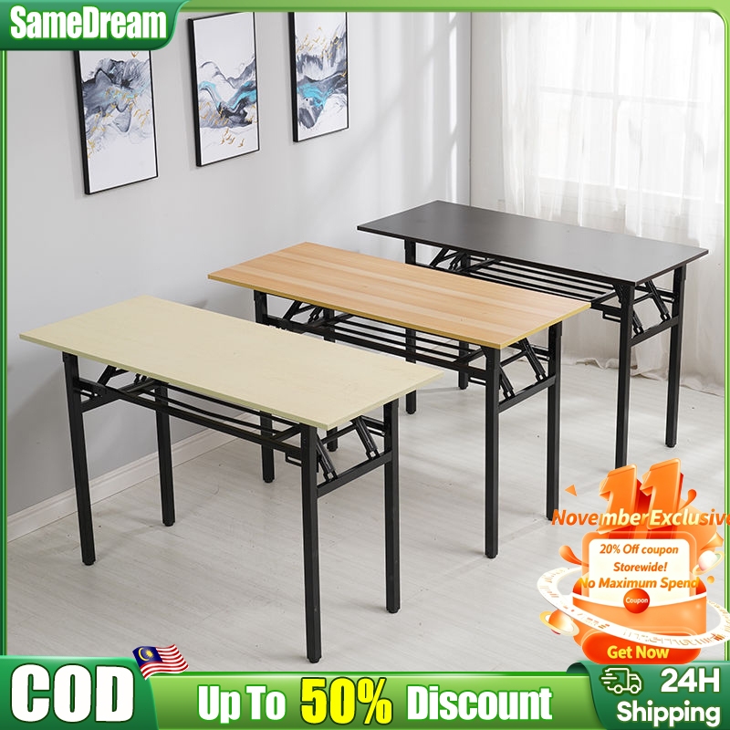 120CM Foldable Banquet Dining Table No Installation Computer office ...