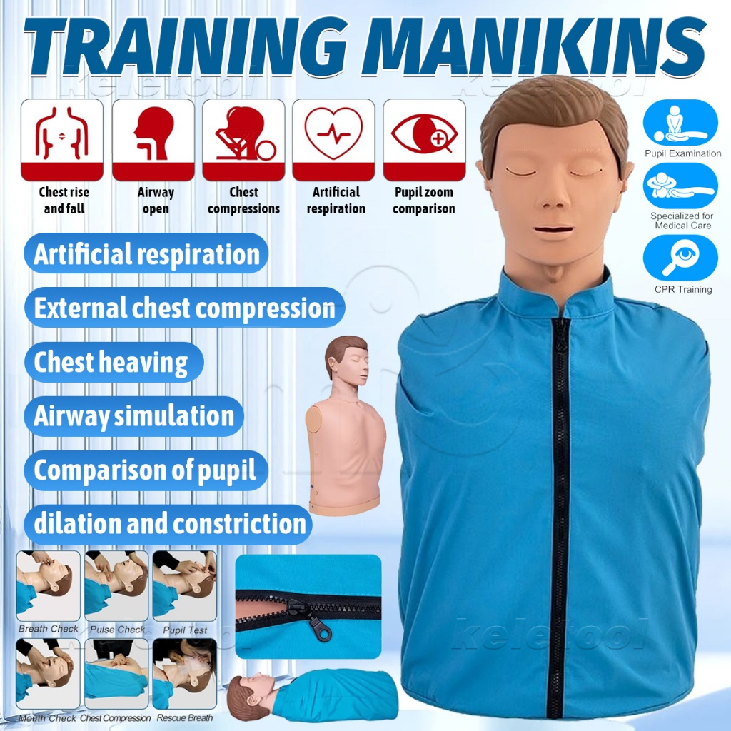 CPR Training Manikin Half Body Adult CPR Professional Adult ...