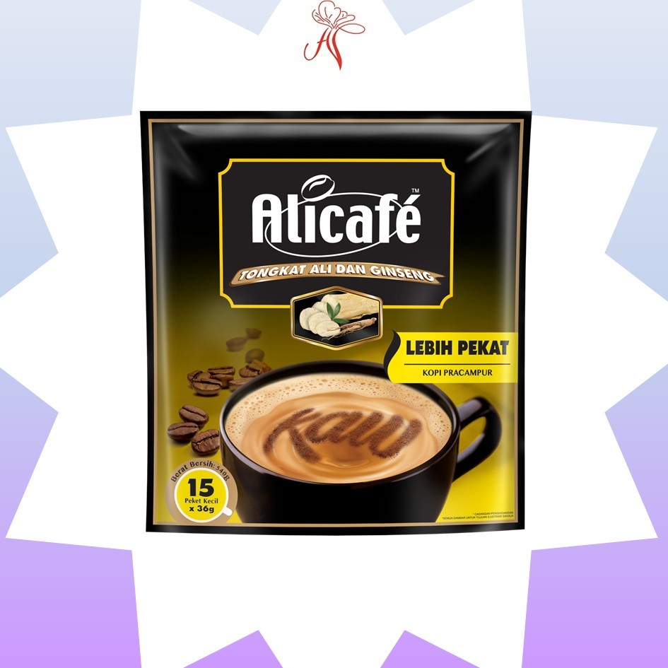 Alicafe Tongkat Ali dan Ginseng Lebih Pekat Instant 36g x 15Pkt ...