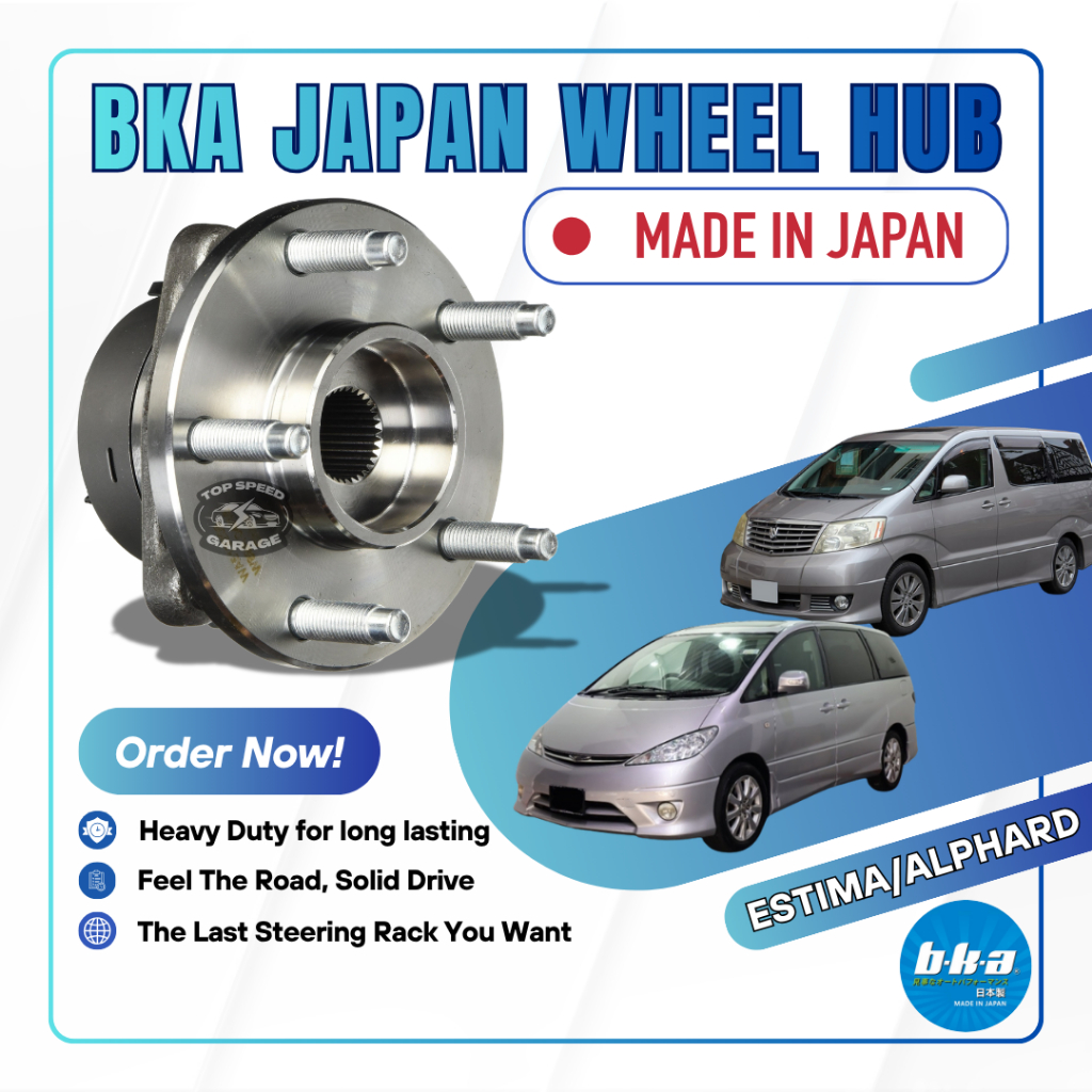 BKA JAPAN Wheel Hub Bearing (Rear/Belakang)Toyota Estima ACR30 ...