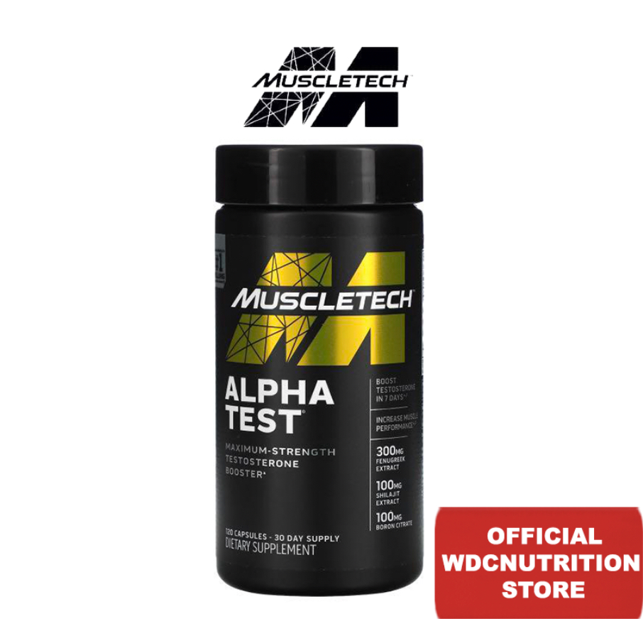 MuscleTech Pro Series Alpha Test(120 Capsules) - Testosterone Booster ...