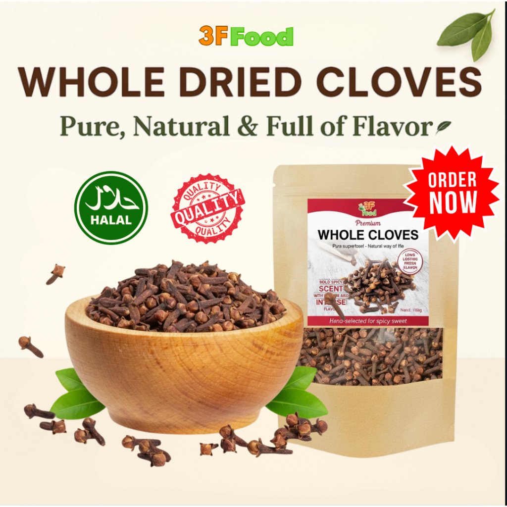 Natural Whole Cloves | 30g/50g/100g – Fresh, Aromatic Spice for Cooking ...