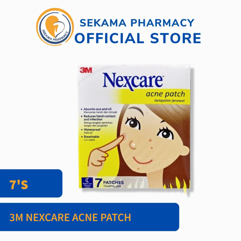 3M NEXCARE ACNE PATCH 7'S PATCHES - NIGHT USE [EXP: 03/2030] | Shopee ...
