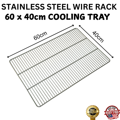 60 x 40cm Cooling Tray Stainless Steel Wire Rack / Tray / 放凉架 / 烤炉专用 ...
