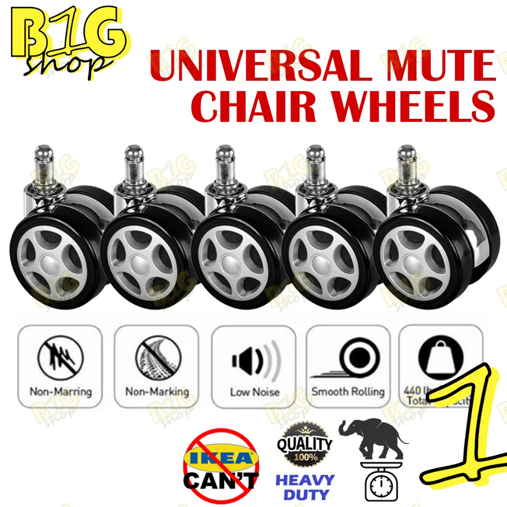 Heavy Duty gaming Chair Roller office Chair Roller Twin Wheel Caster ...