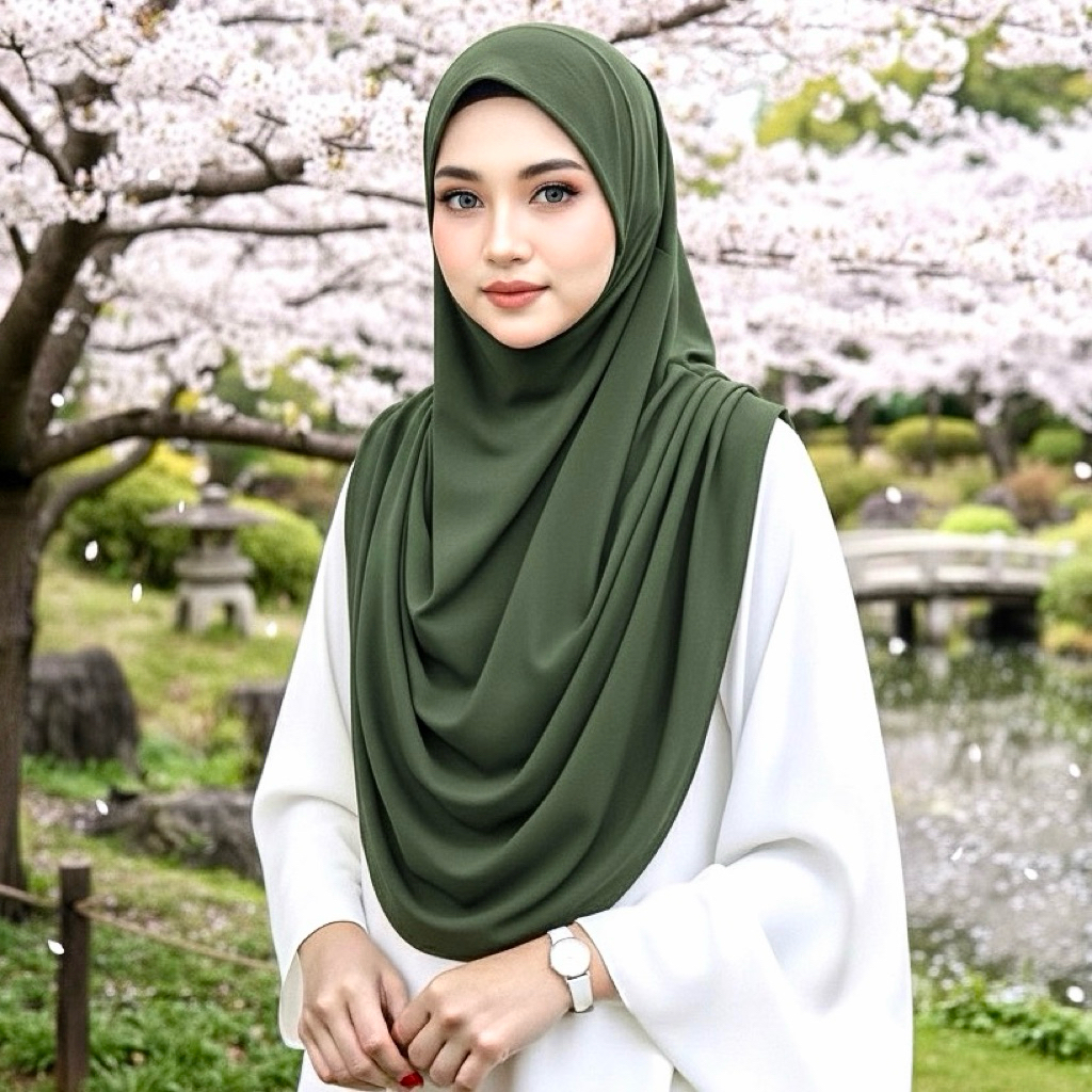 Tudung Instant Drape Pleated Raudhah || Premium Exclusive New Edition ...