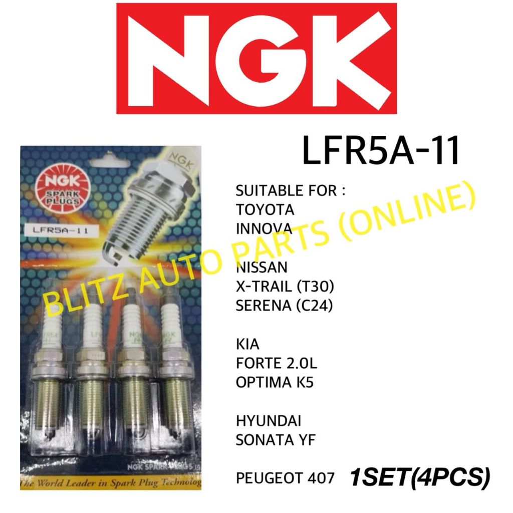 NGK SPARK PLUGS FOR NISSAN X-TRAIL TOYOTA INNOVA KIA FORTE(2.0L ...