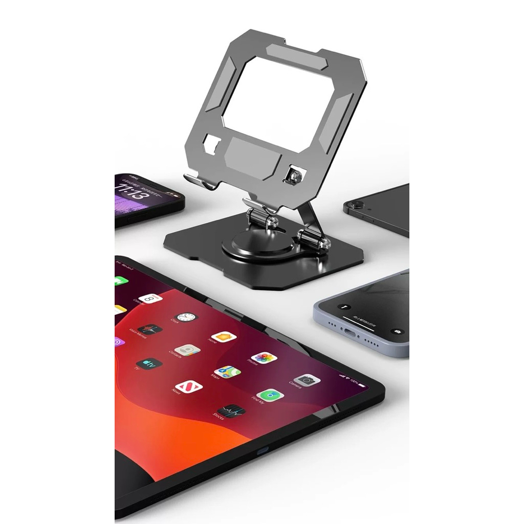 Premium Carbon Steel Tablet Stand Heavy-Duty Adjustable Holder 360 ...