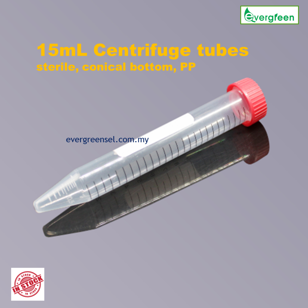 LABSELECT 15mL Centrifuge tubes, bulk packed, sterile, conical bottom ...