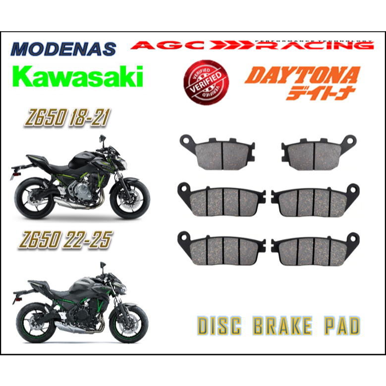KAWASAKI DISC BRAKE PADS Z650 18 - 25 BEST QUALITY | Shopee Malaysia