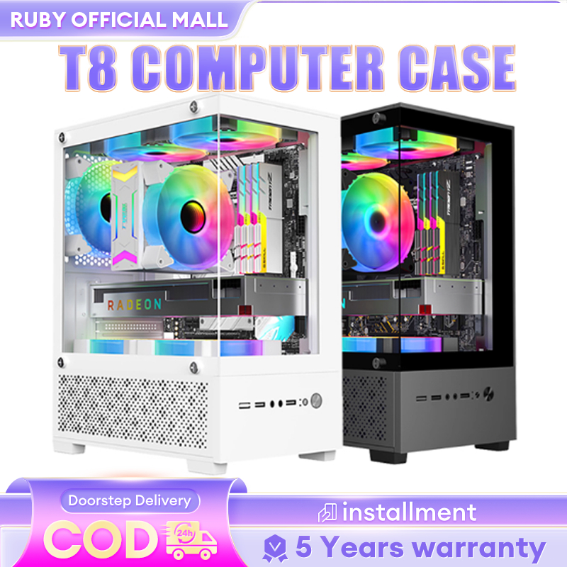 Transparent Gaming PC Case M-ATX/ATX Mid Tower Chassis Supports 280mm ...