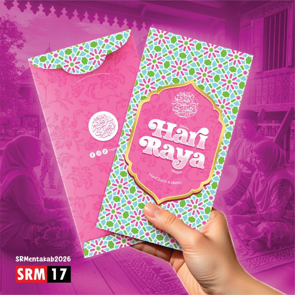 Sampul Raya 2026 | Sampul Raya Klasik Vintage | 1 Paket 10pcs | Angpau ...