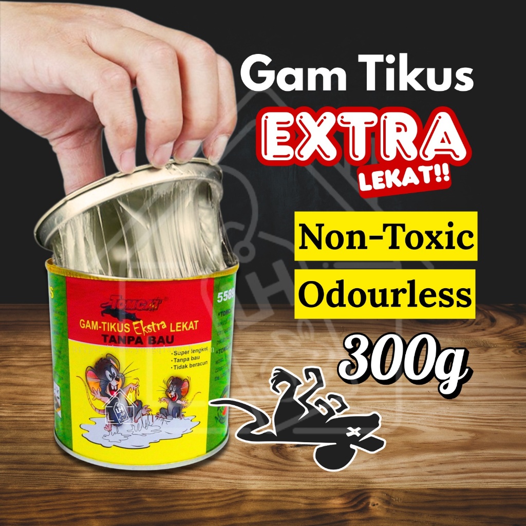 Gam Tikus Super Lekat 300g | Extra Sticky Rat Glue Trap | Gam Perangkap ...