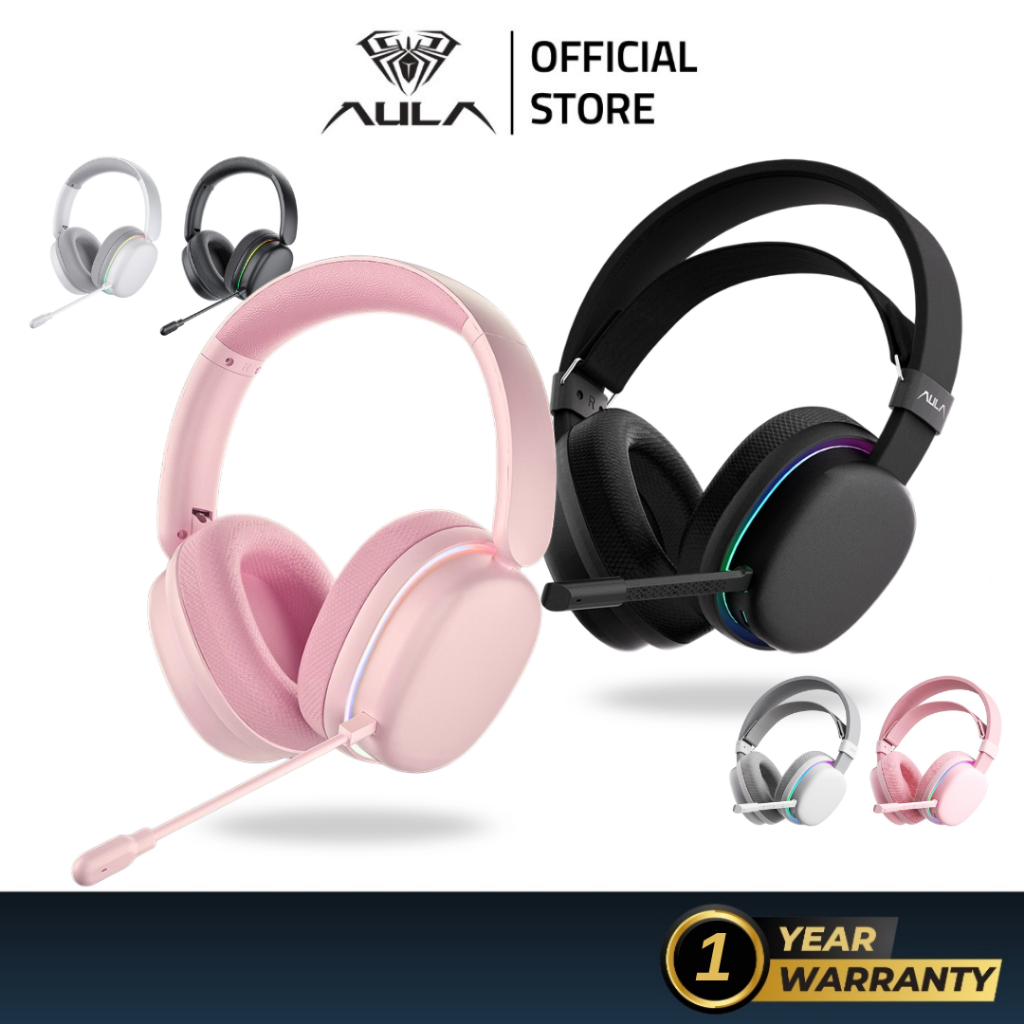 AULA G7/G7PRO Wireless Gaming Headset Tri-mode 7.1Surround Sound AI ...