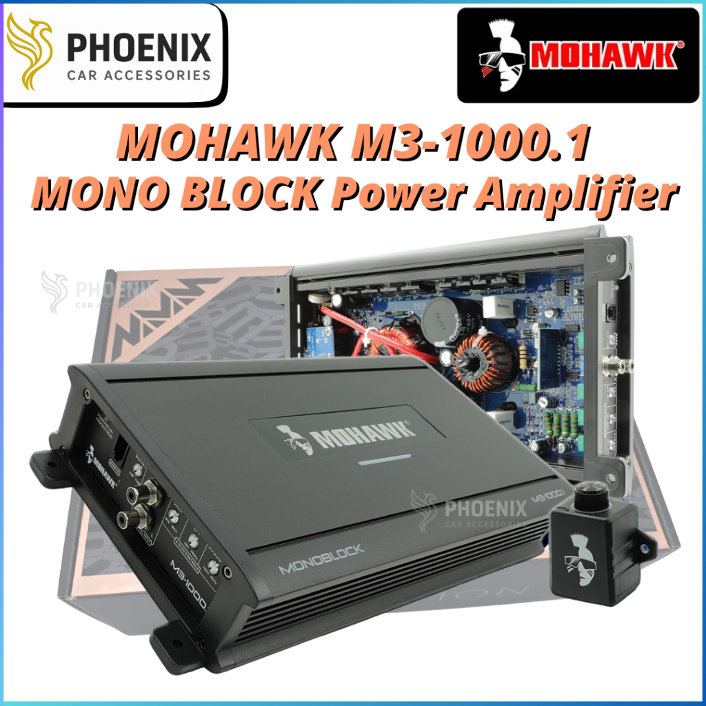 MOHAWK M3-Series MonoBlock Class-D Amplifier W/Light (M3-1000.1) High ...